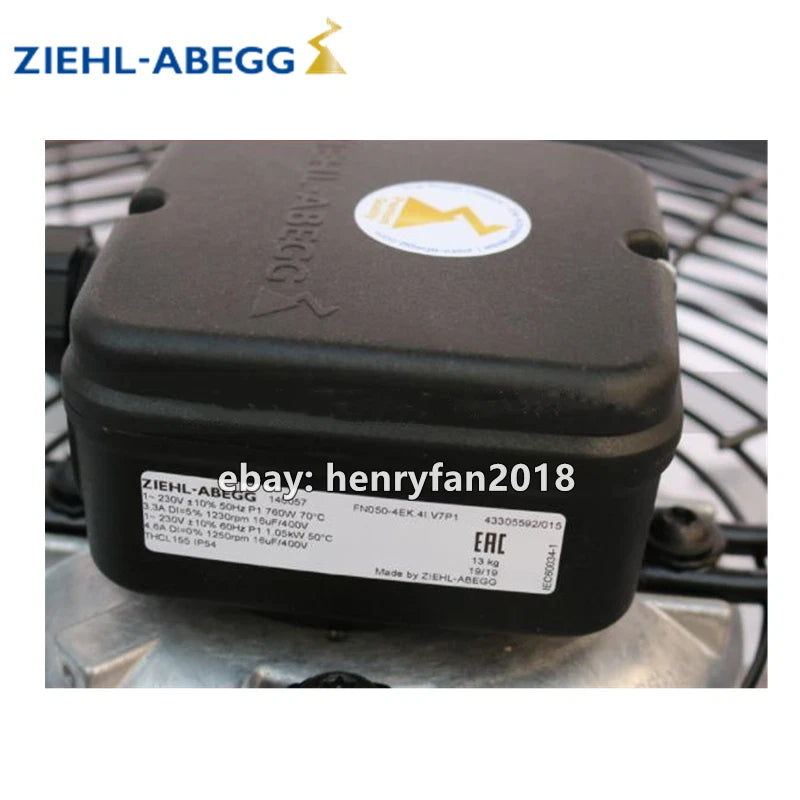 ZIEHL-ABEGG FN050-4EK.4I.V7P1 Axial Fan 230V 500MM Air-Conditioner Cooling Fan