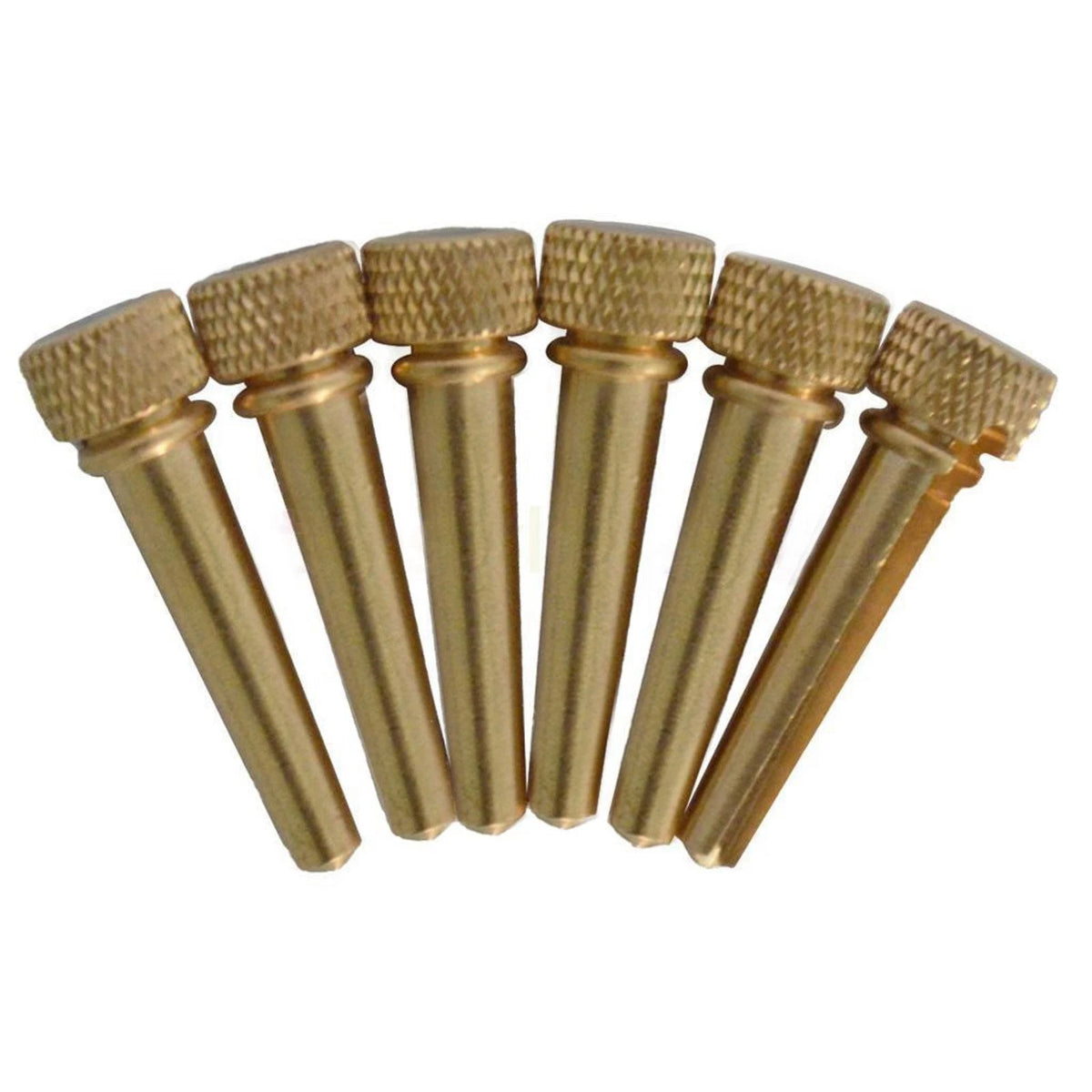 6Pack Flat Top Design Brass Bridge Pins Abalone Dot Inlay For Acoustic Guitar C