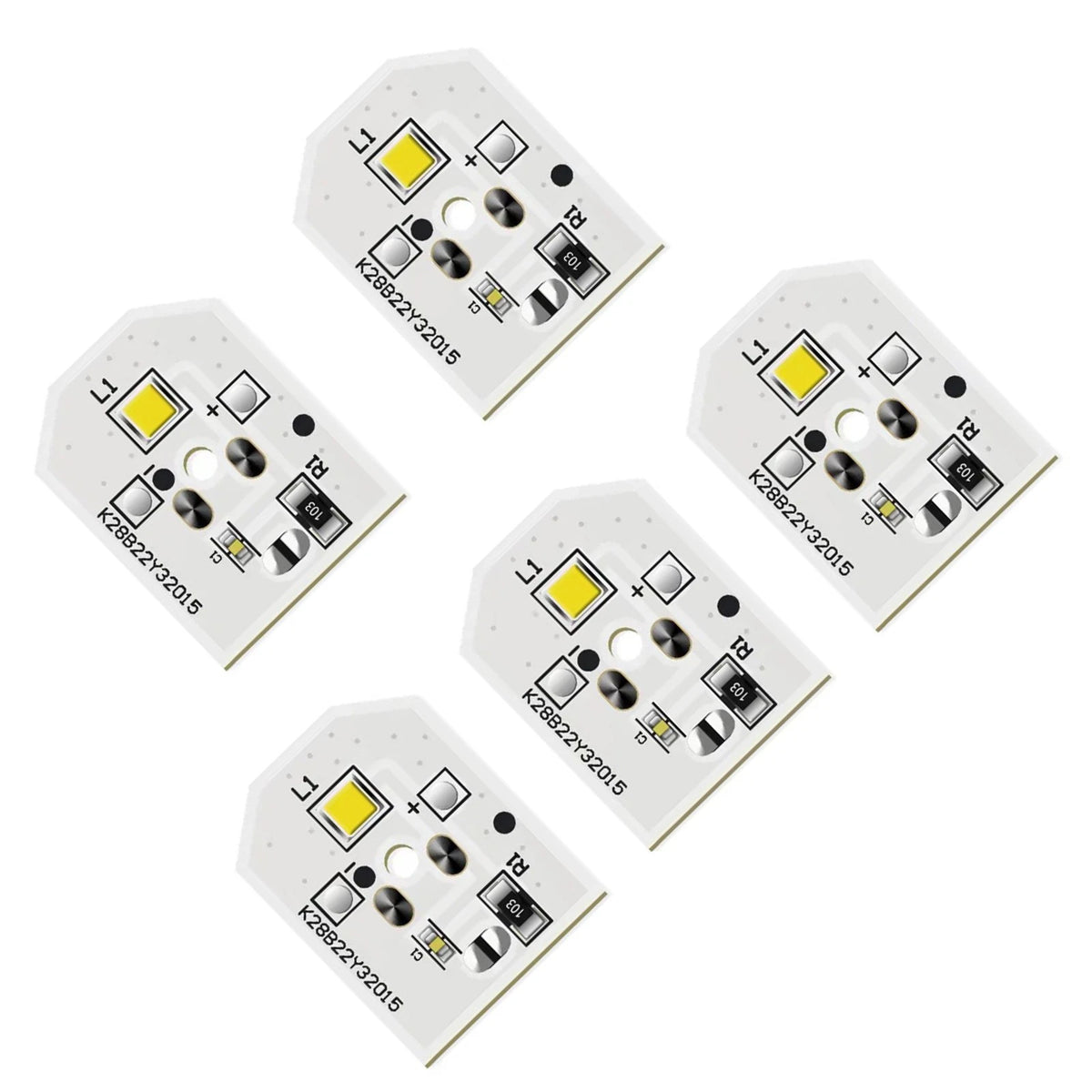 5PCS Refrigerator LED Light Bulb Board For GE Refrigerator GFE26GGHCBB