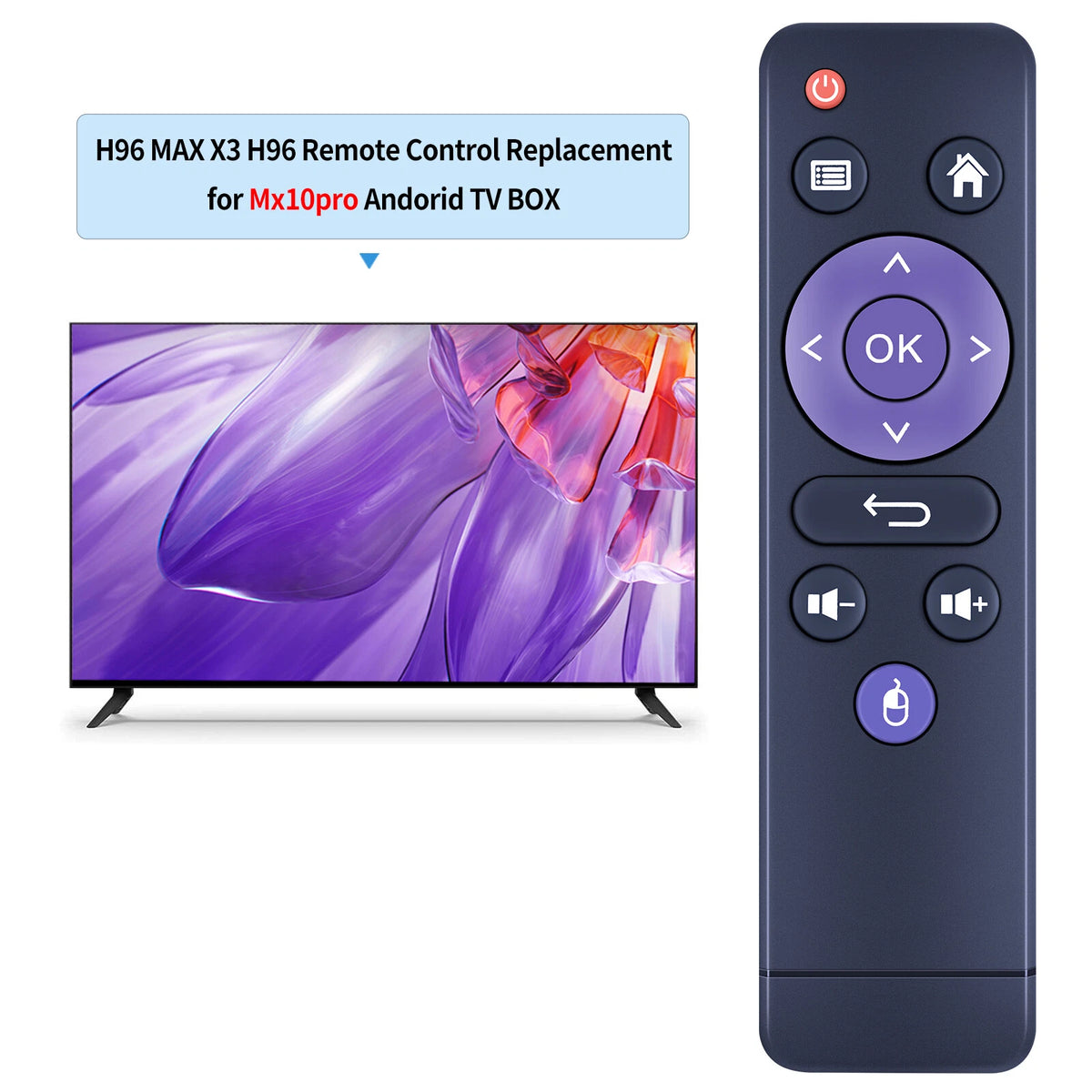 Replace Remote Control For H96 Max X3 H96 Mini Mx10pro MX1 Andorid TV
