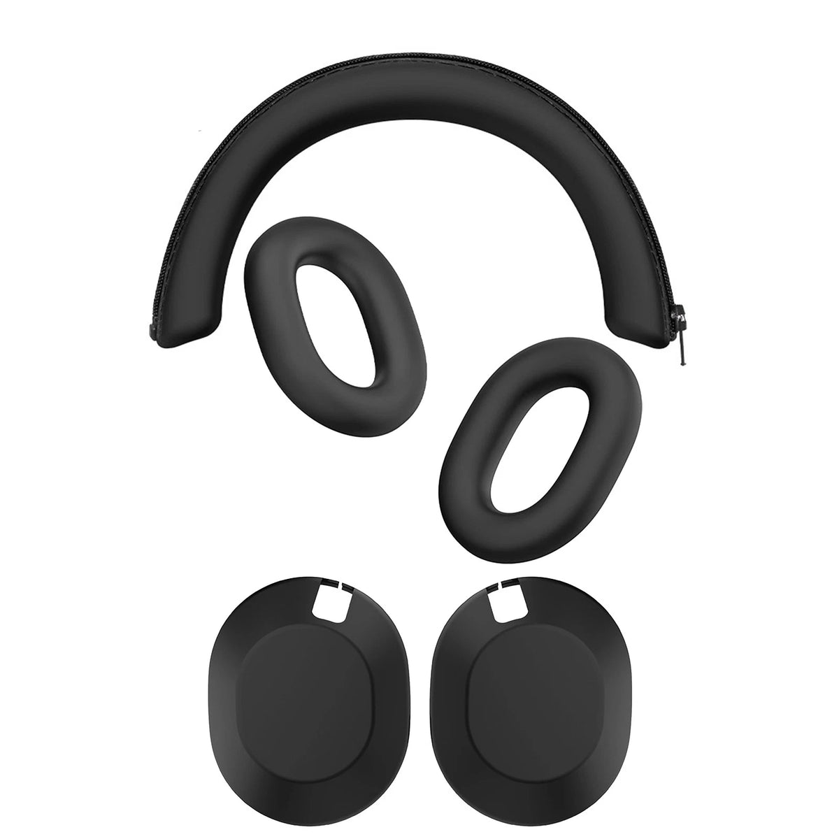 3PCS Silicone Protective Cover Case for Sony WH-1000XM6 Headphones, Soft Fit