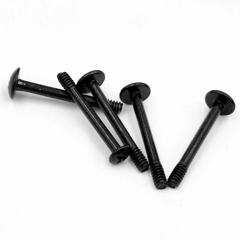 20Pcs Carbon Steel PC Computer Case Card Water Cooler Radiator Fan Long 6# Screw