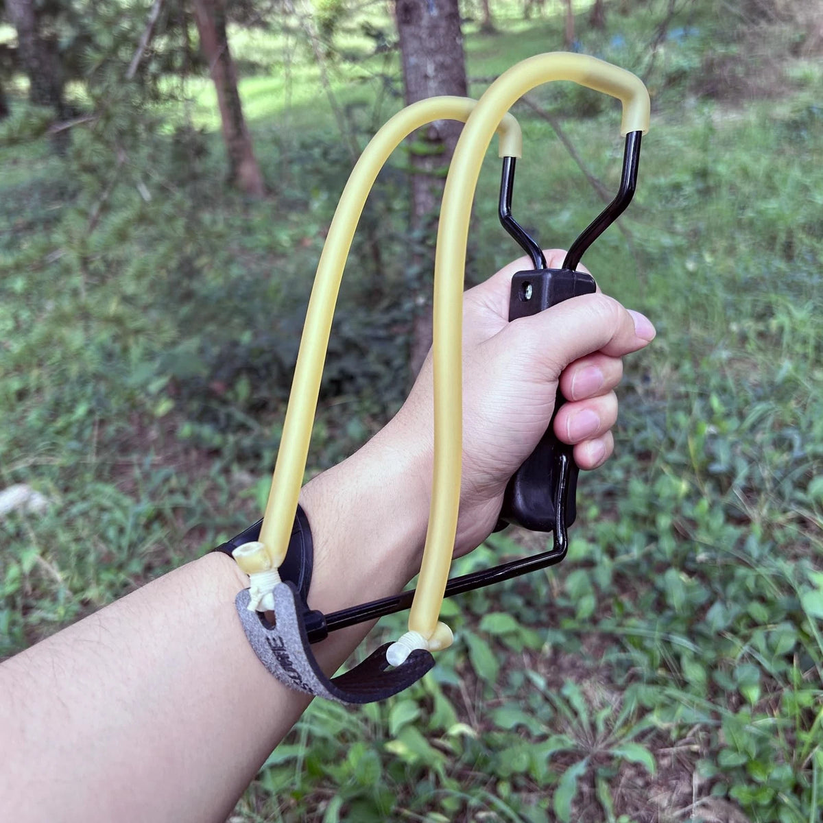 RCZZSUWE 5 PCS Slingshot Bands,Sling Shot Rubber Tubing Large, Yellow