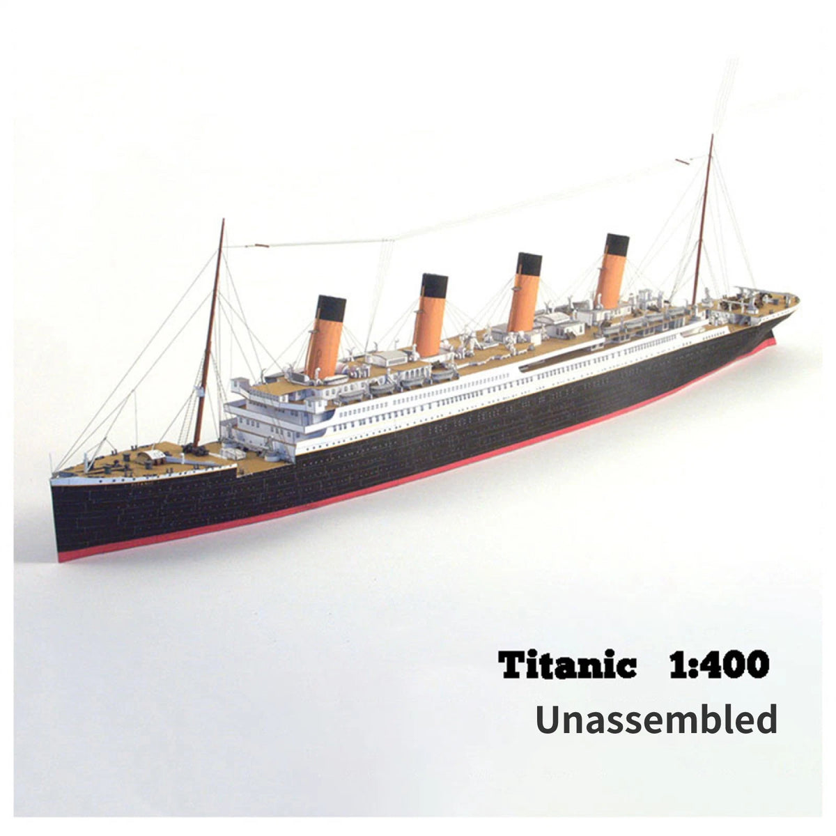 1:400 Unassembled Memorial British Titanic Cruise Paper Model Ship Model Display