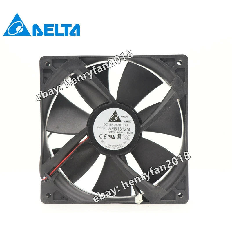 Delta Fan AFB1312M DC 12V 0.38A 2-Pin 135*135*25MM Server / Case Cooling Fan