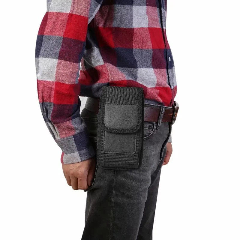 6.5in Mobile Waist Holster Belt Clip Holder Vertical/Horizontal Carrying Pouch