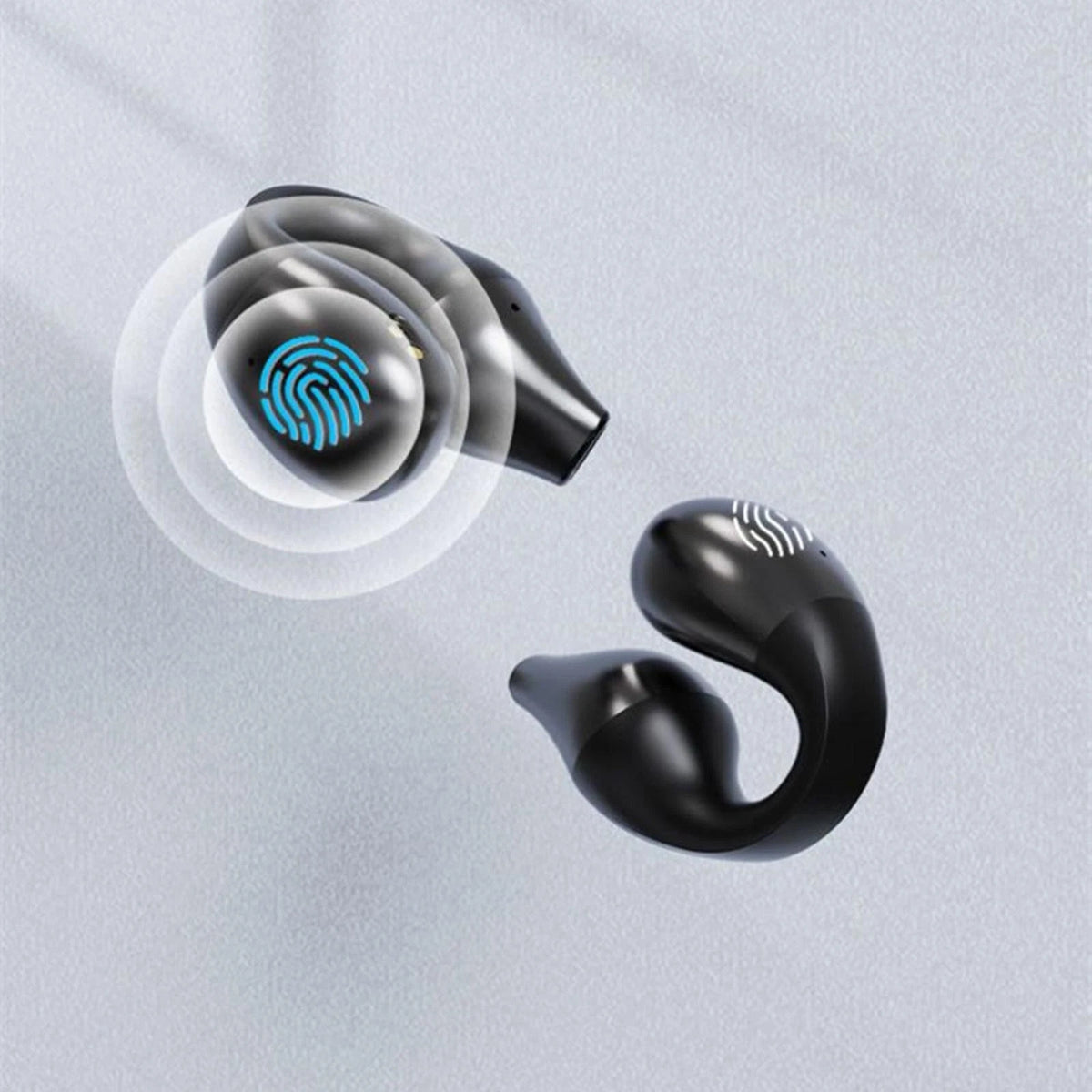 LED Bone Conduction Earbuds Wireless Bluetooth 5.2 Headphone HiFi Stereo Headset