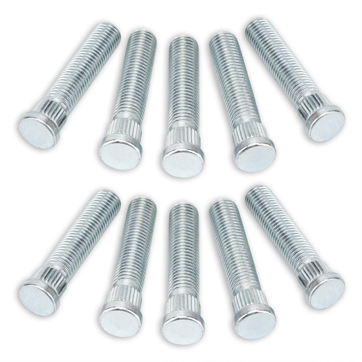 10-piece extended wheel stud set for Chevy S10 1982-2004, M12 x 1.50, 54 mm