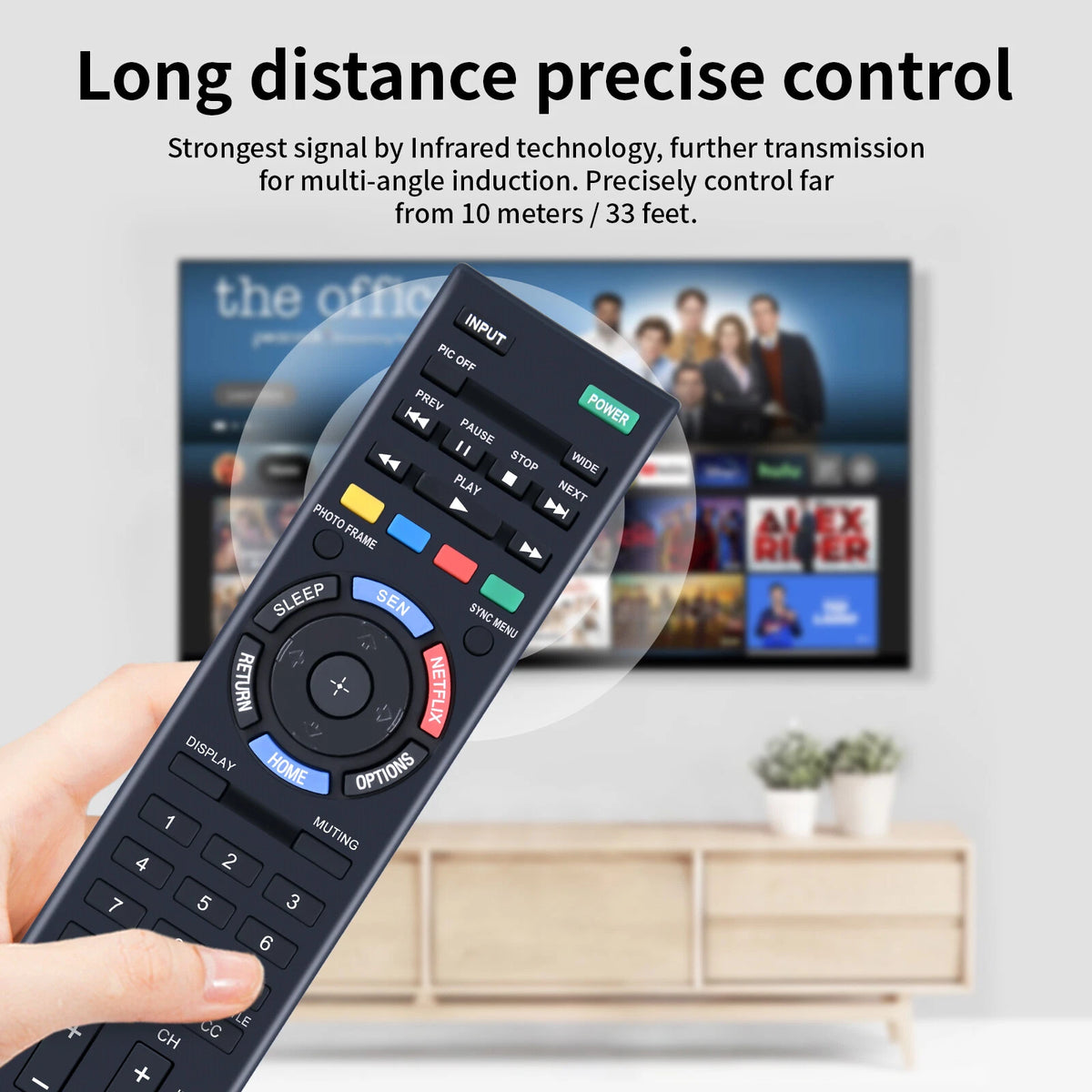 RM-YD096 Remote Control For Sony TV KDL-60R510A KDL-70R551A KDL-60R551A