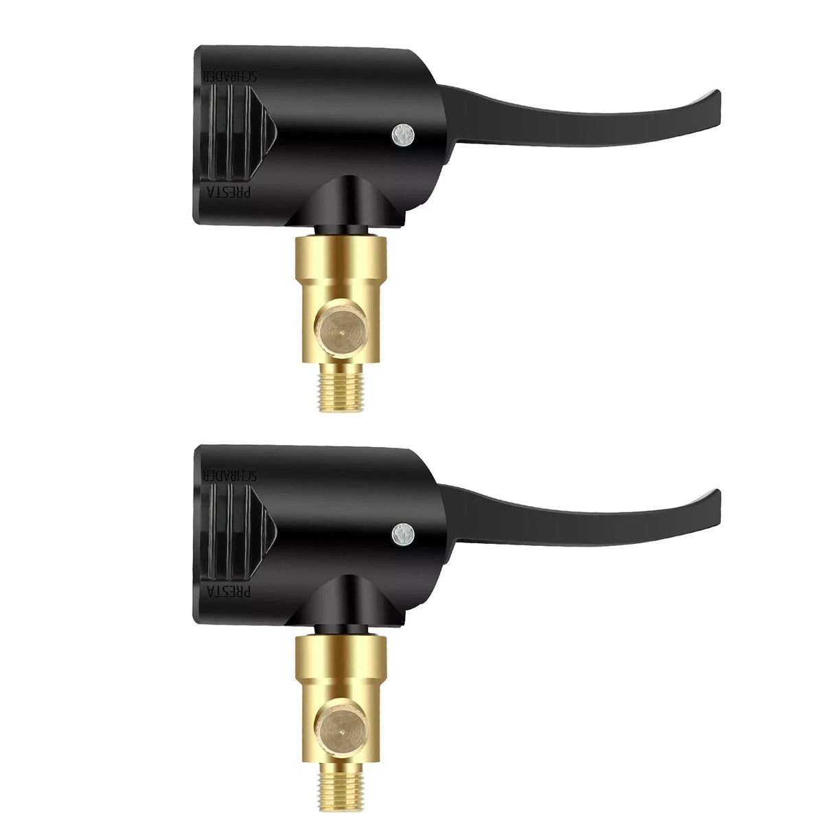 2PCS 2-in-1 Dual Head 7.8mm Male Thread Deflateable Air Chuck Accessories Tool