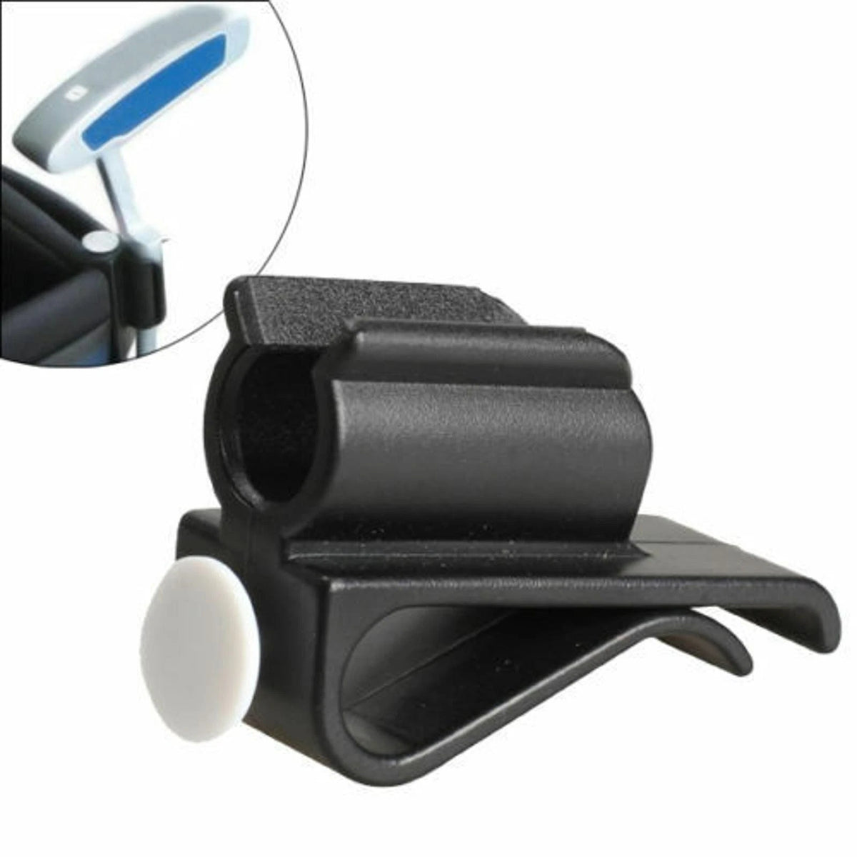 2 Pcs Golf Club Bag Clip On Putter Clamp Holder Putting Organizer Ball Marker A