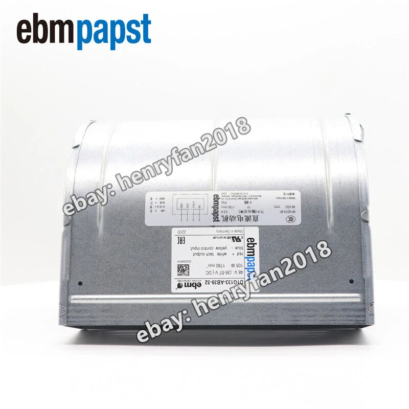 Ebmpapst Fan D1G133-AB39-52 Centrifugal Fan DC 48V 105W For Vacon Inverter Fan