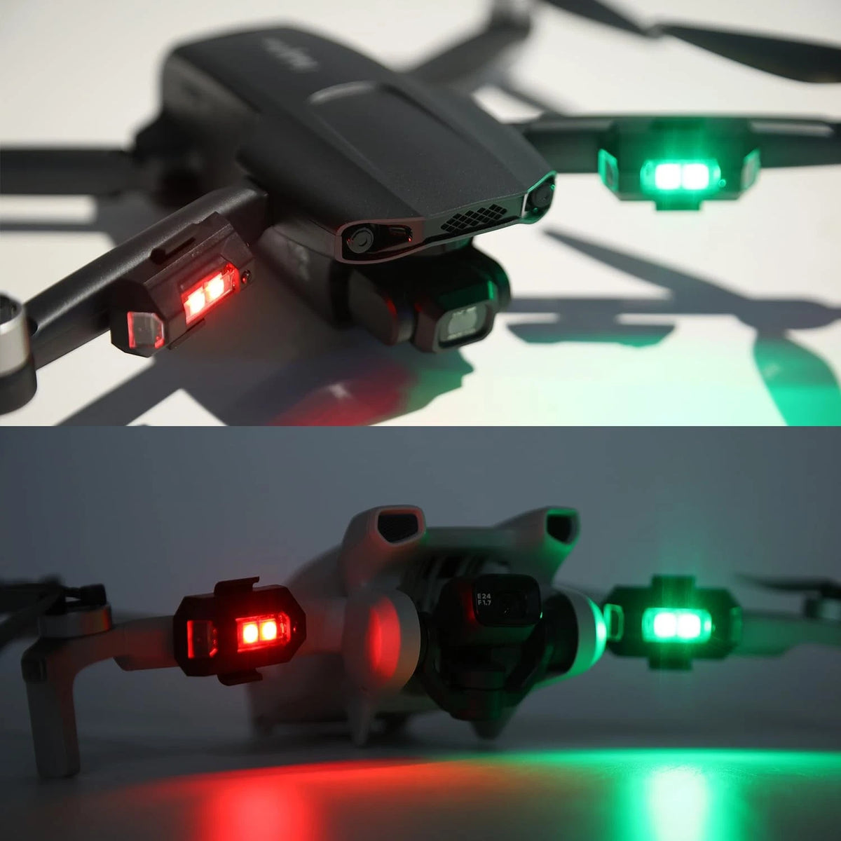 Holyton Drone Strobe Light, Anti Collision Rechargable 1-Pack, Black