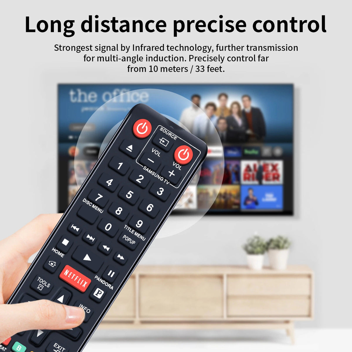 AK59-00146A Remote Control For Samsung Blu Ray Player BD-E5300ZA BD-EM59CZA