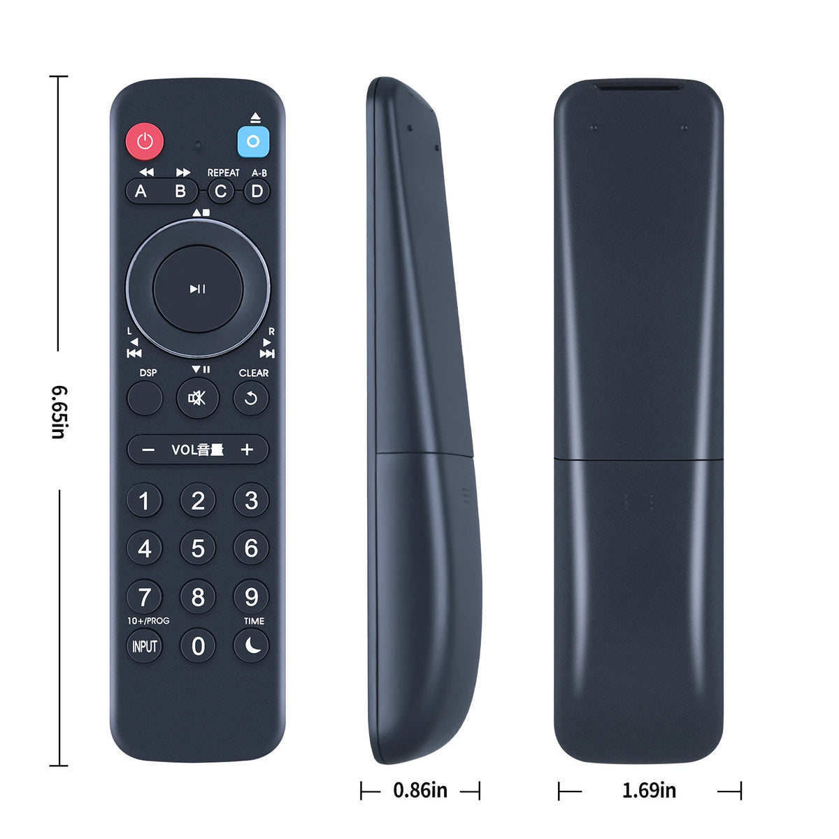 WV83290 Replacement Remote Control For Yamaha TSX-140 BL BK GR iPod Dock Stereo