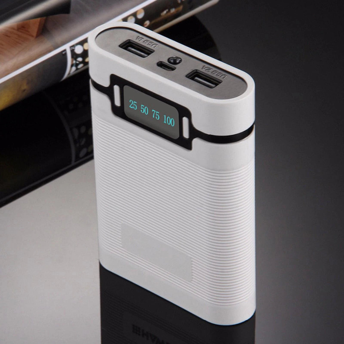 1Pc Dual USB Ports 5V/2.5A Portable Power Bank Case Housing W/Charging Module kk