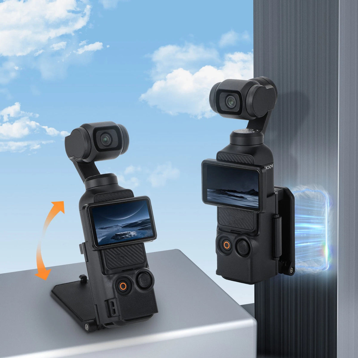 Magnetic Holder Fixed Bracket Base Stand Expansion Adapter for DJI OSMO Pocket 3