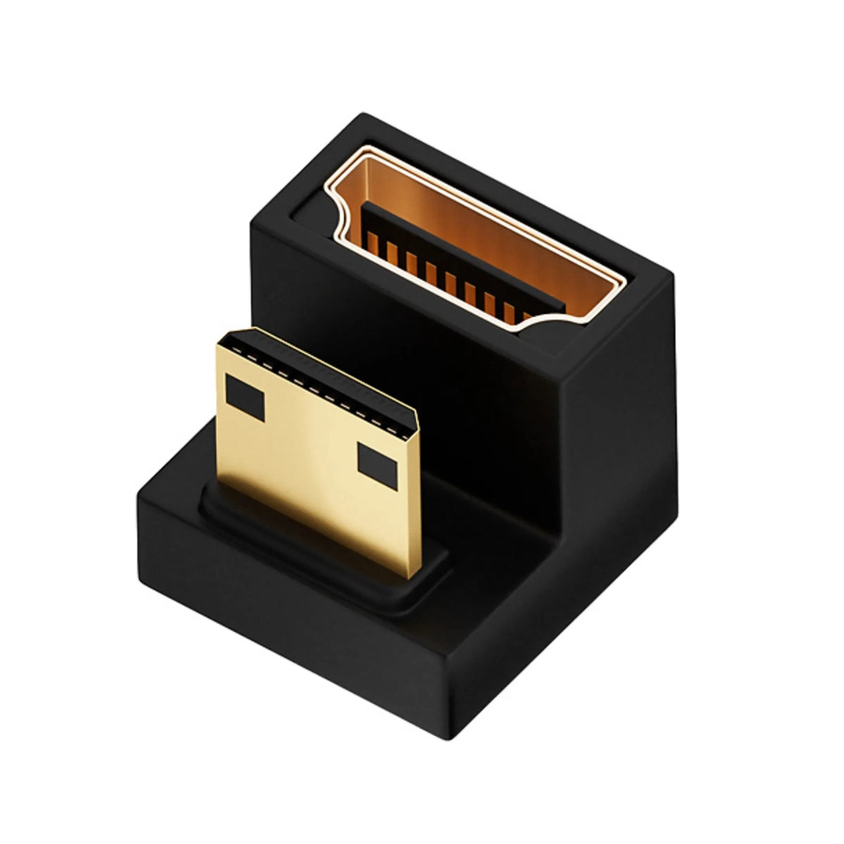U Shape Mini HDMI to HDMI Adapter 8K Mini HDMI Male to 180° For Xbox 360