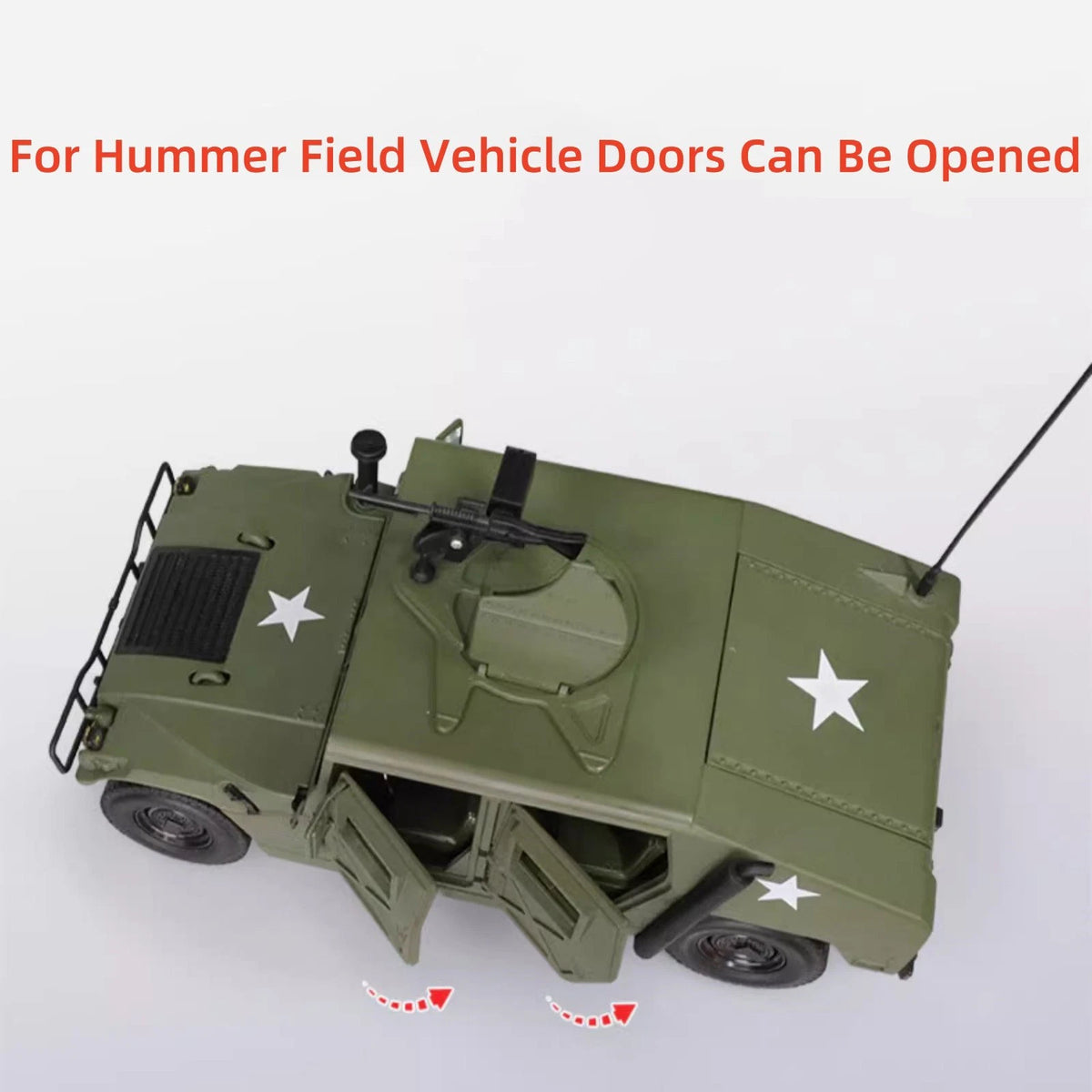 24cm Diecast Alloy 1/18 For Hummer Hmmwv Battlefield Vehicle Model Craft