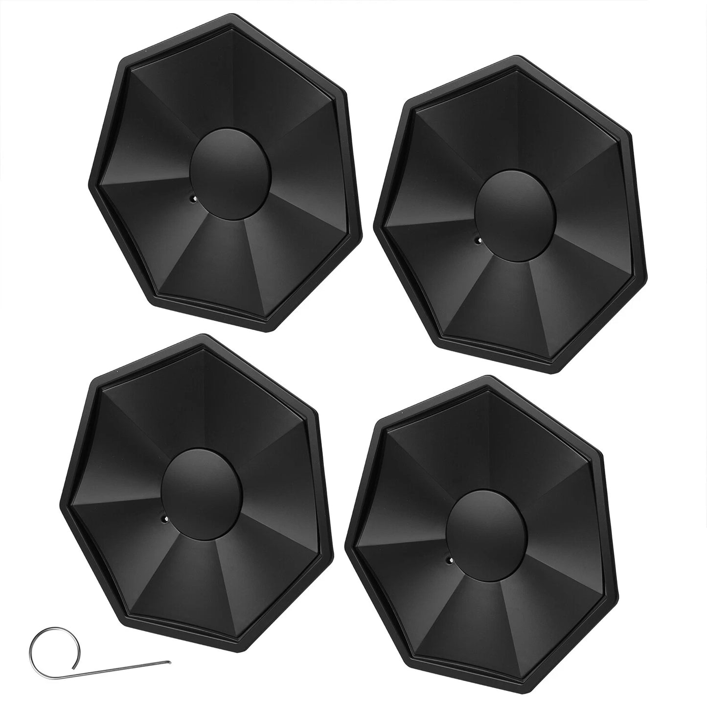 4PCS Full Coverage Wheel Center Hub Caps Cover for Tesla Cybertruck 2023 2024