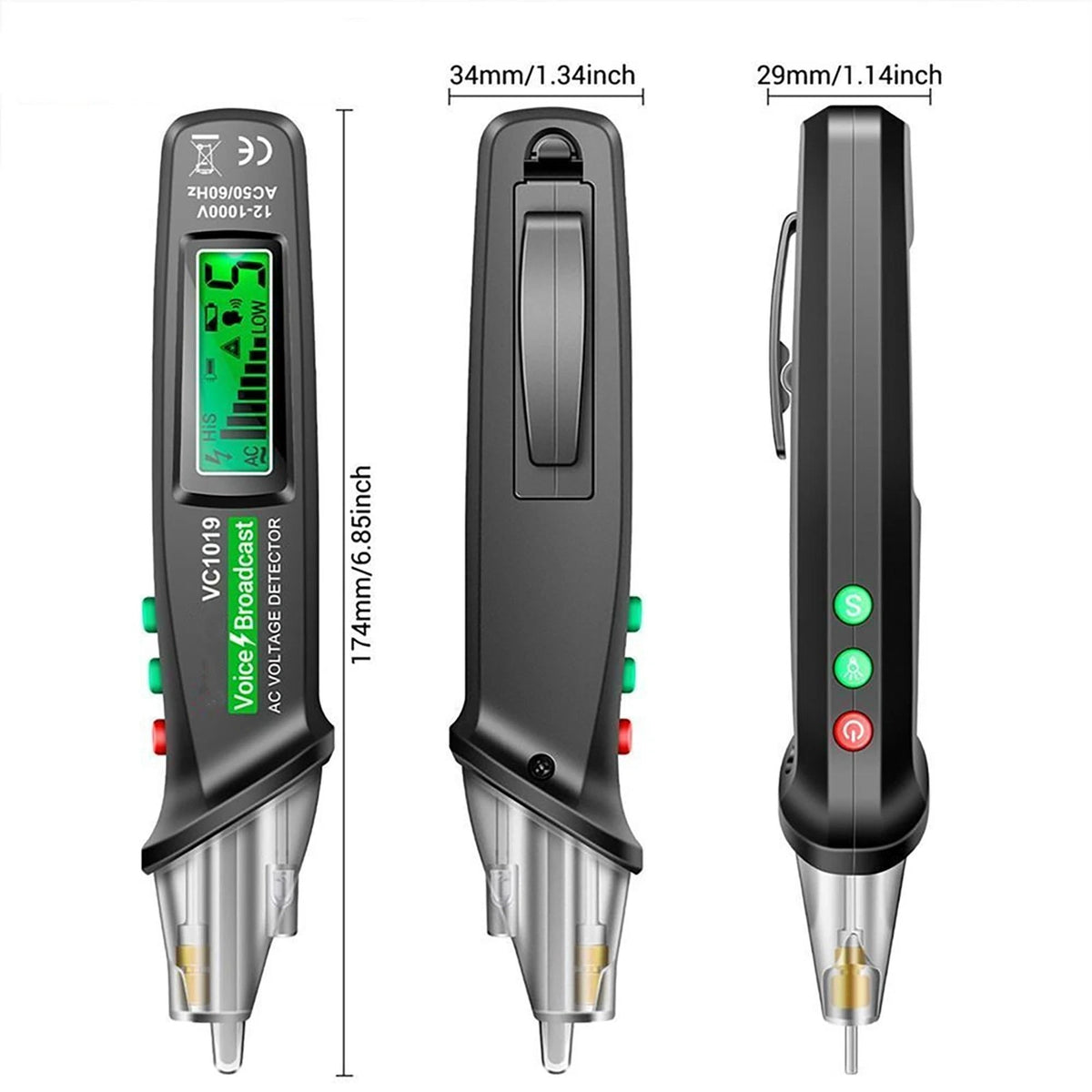 Multifunction Positioning Voltage Tester Electric Wire Detector Broadcast Tester