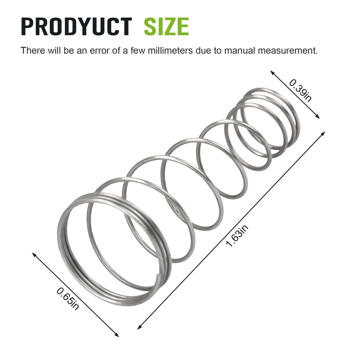 Percolator Spring Pump Tube Spring, Silver