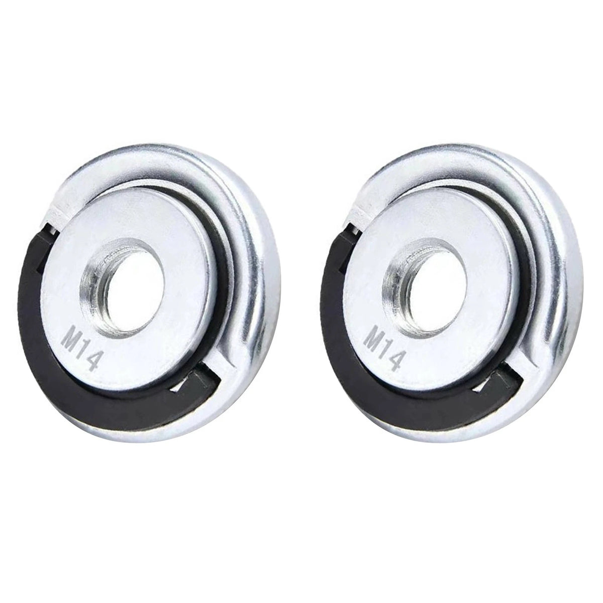 Two M14 Pressing Flanges Quick Release Fastener for Grinder Discs and Cup Wheels