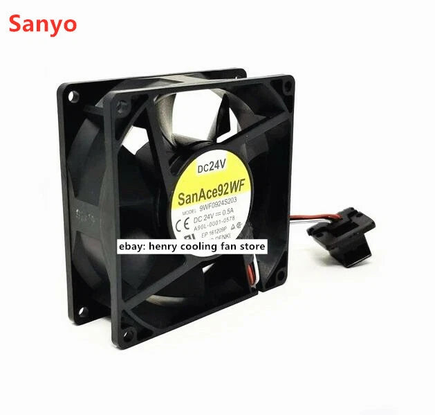 SANYO 9WF0924S203 DC 24V 0.5A 90*90*32mm 3pin Fanuc A90L-0001-0578 cooling fan