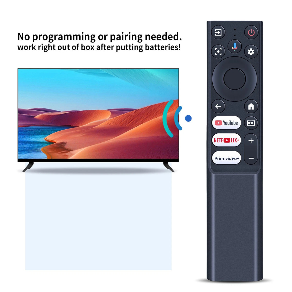 Replacement Remote Control For HAPPRUN 510G Google TV 4K Smart Projector