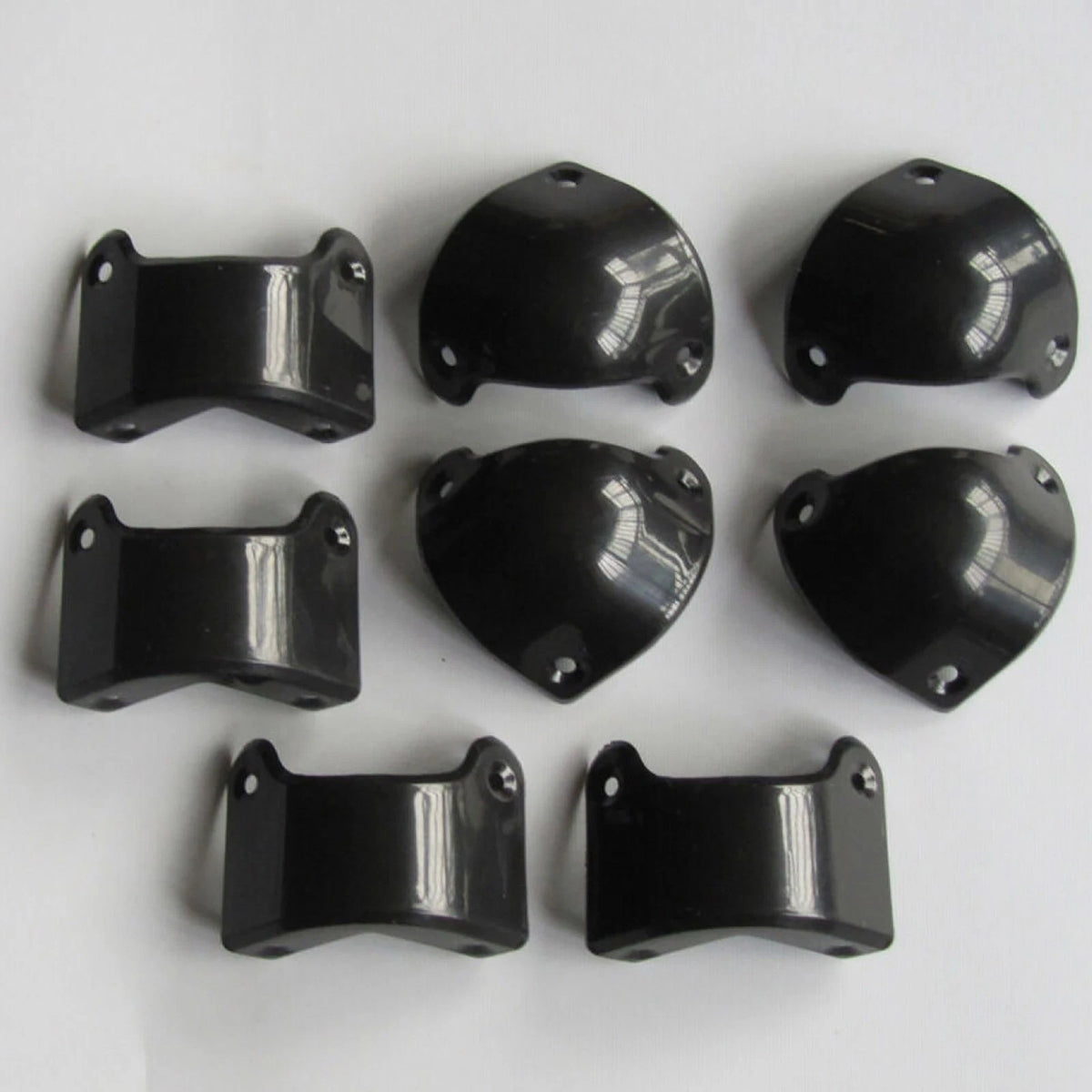 8Pack Front Rear Black Plastic Guitar AMP Amplifier Cabinet Corner For Marshall