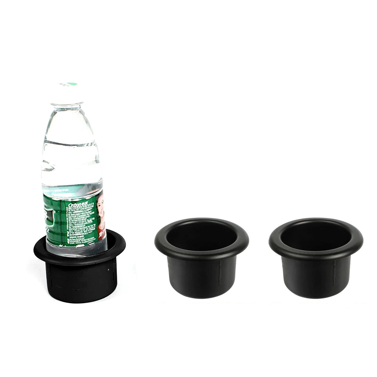 3x Black Plastic Cup Holders Fit For Boat RV Car Truck Inserts Universal Size