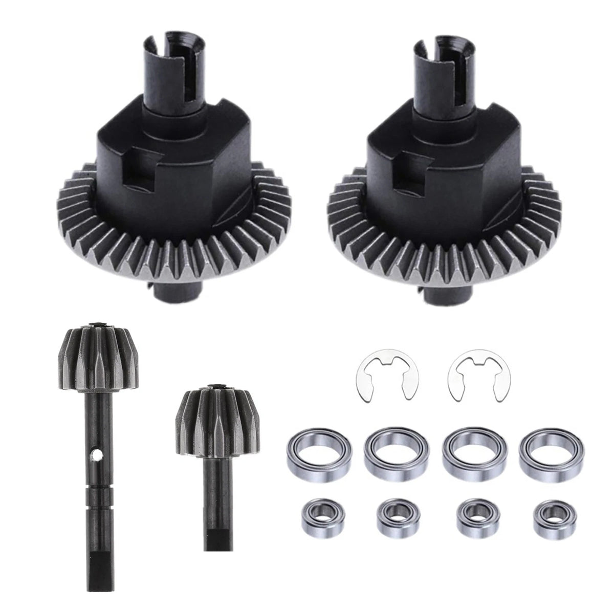 For HSP 1/10 RC Car Metal Front & Rear Differential Gear Kit Accessories