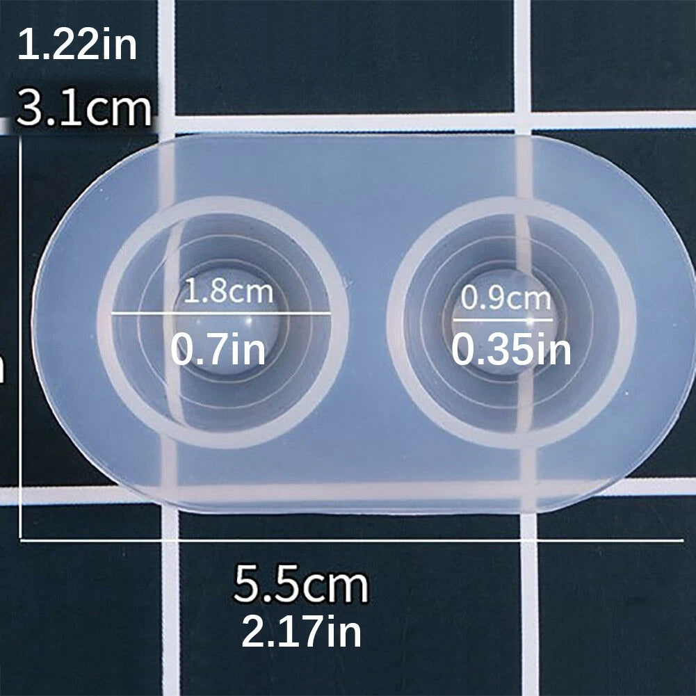 6 Sets Multifunctional Silicone Molds Flexible Doll Eye Molds Resin Durable A