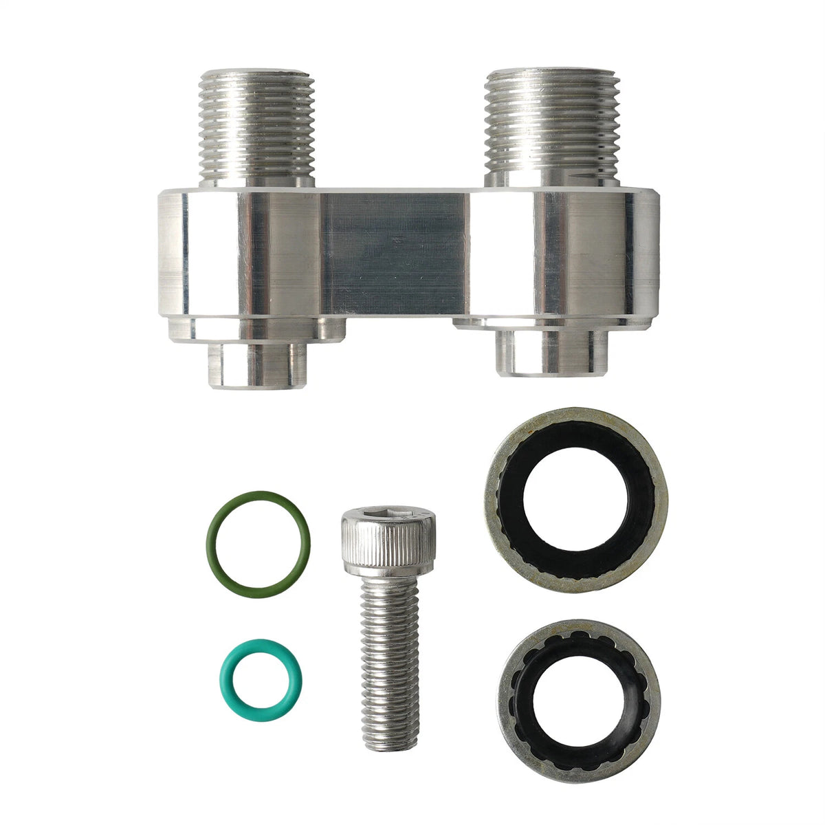 For LS Swap GM R4 A/C Compressor Straight Adapter Fitting