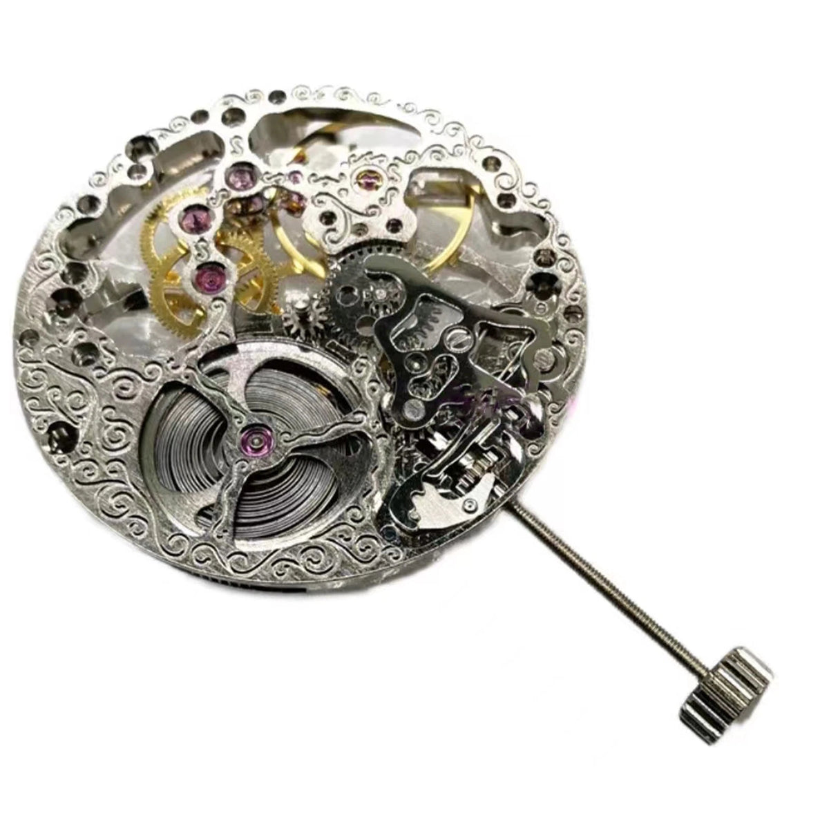 17 Jewels Hollow Manual Mechanical Watch Movement Small Seconds @ 6 For ETA 6498
