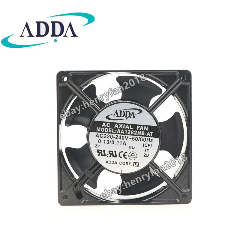 ADDA AA1282HB-AT Axial Fan 220/240V 0.13/0.11A 120*120*38MM Cabinet Cooling Fan