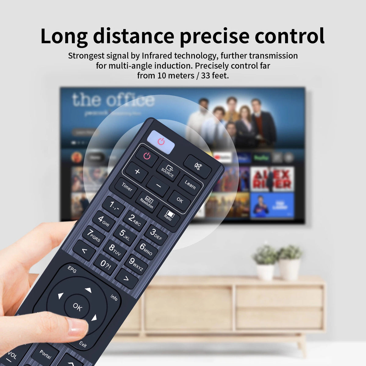 Replacement Remote Control For Protek X1 4K UHD DVB-S2 Sat Tuner Receiver