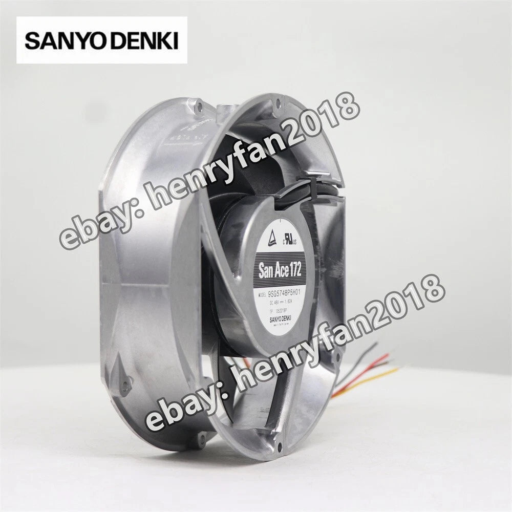 Sanyo Denki 9SG5748P5H01 Axial Fan SanAce DC 48V 1.62A 172x150x51MM Cooling Fan