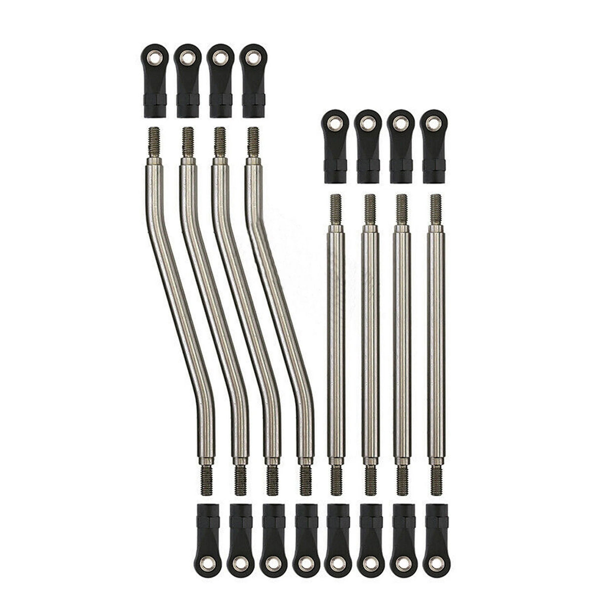 8Pcs Steel Link Plastic Rod End For Axial Capra 1.9 UTB AXI03004 1/10 RC Car
