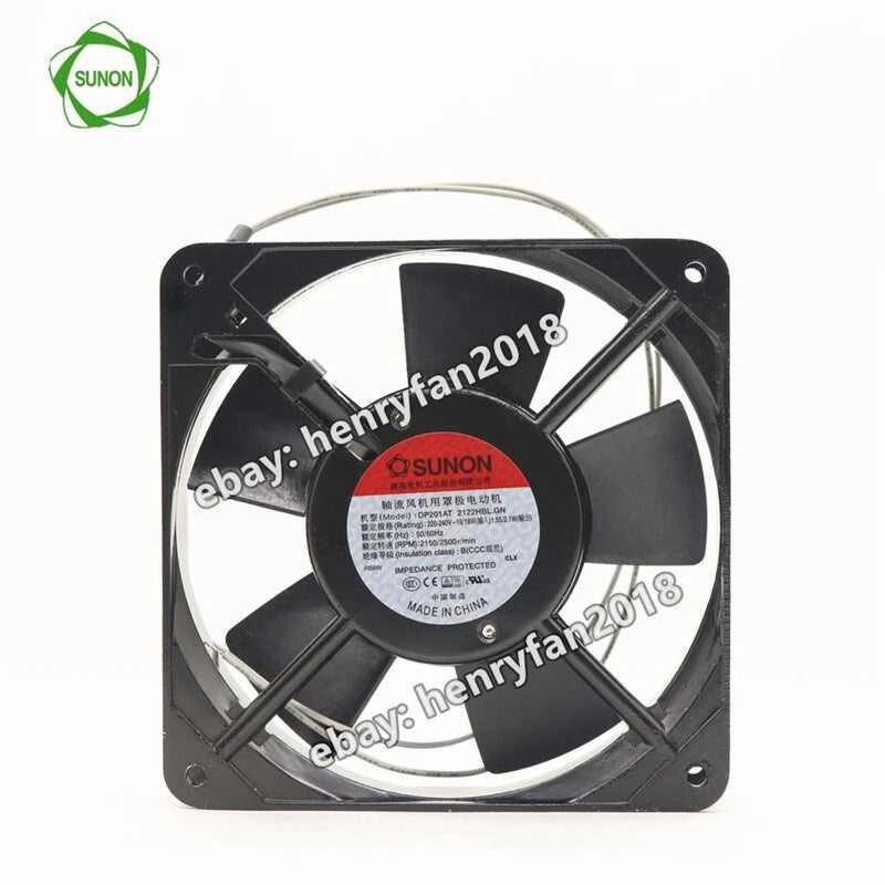SUNON DP201AT 2122HBL.GN Axial Fan 220/240V 2150RPM 2-Wires Silent Cooling Fan