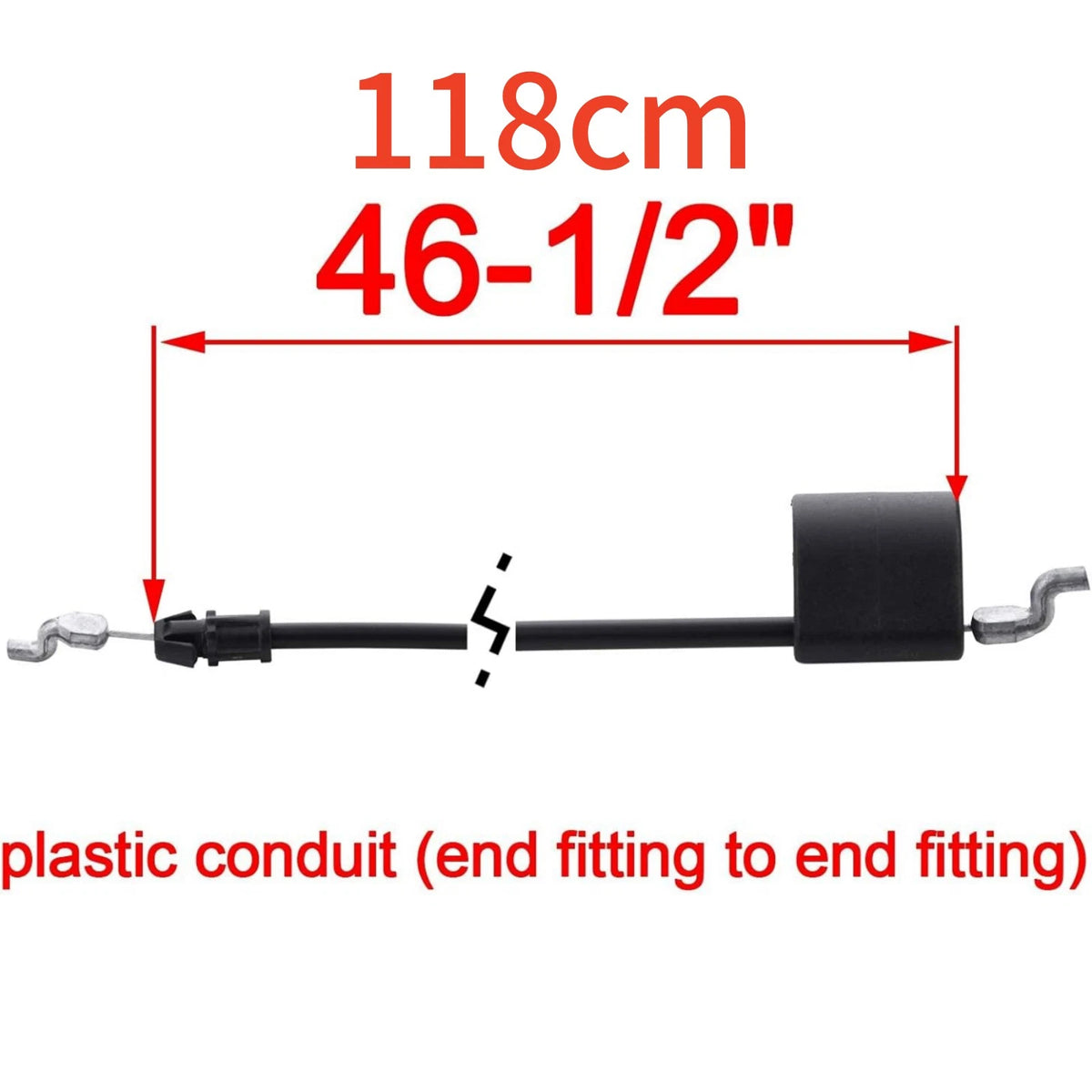 53.5in/136cm Lawn Mower Throttle Cable 532198463 Multi-model Compatibility