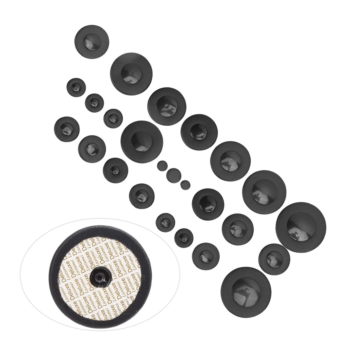 Eujgoov Saxophone Pad Real Sheepskin Alto Sax Accessories Wind Black