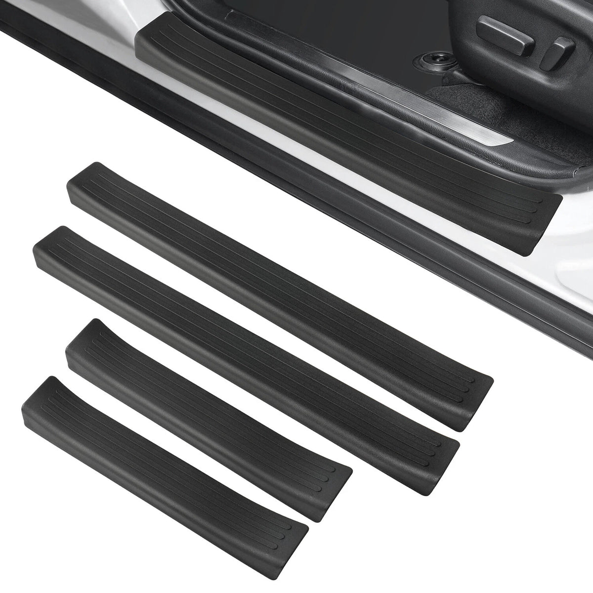 For 21-24 Toyota RAV4 Prime Door Sill Protector,Anti-Scratch Car Door Protection