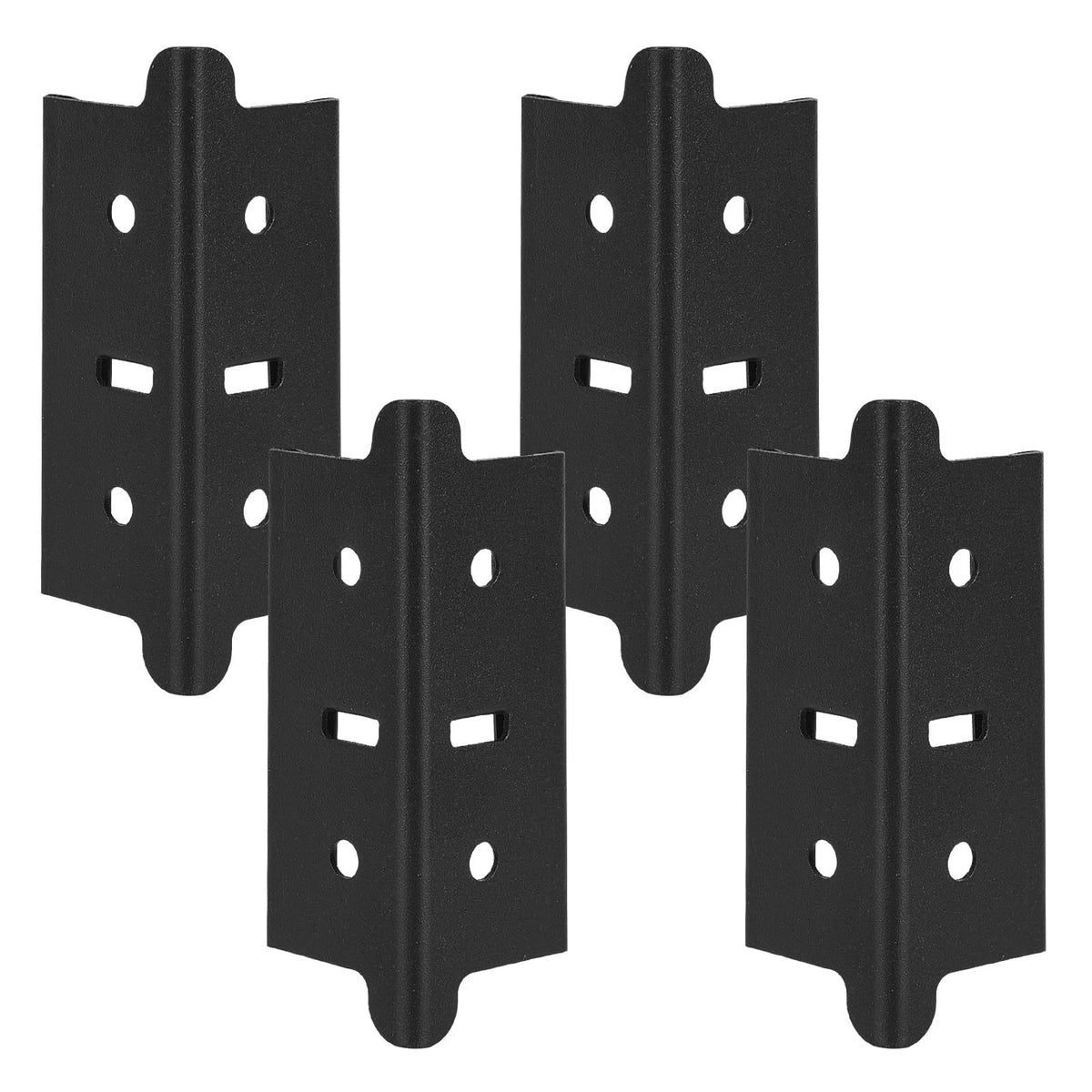 4 Pcs 1.25 In Post Coupling Compatible With Muscle Rack, Coupler, black
