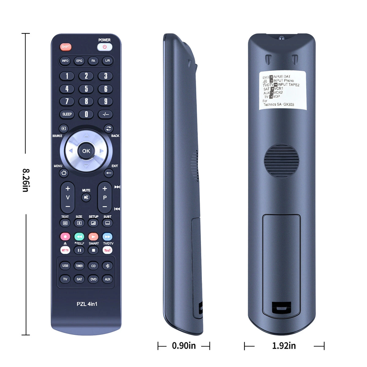 RAK-SA501P1 Replacement Remote Control For Technics SA-GX530 SA-GX730