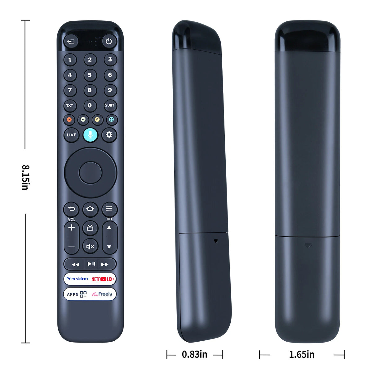 Replacement Remote Control For TCL Fire TV RC833 CKB2
