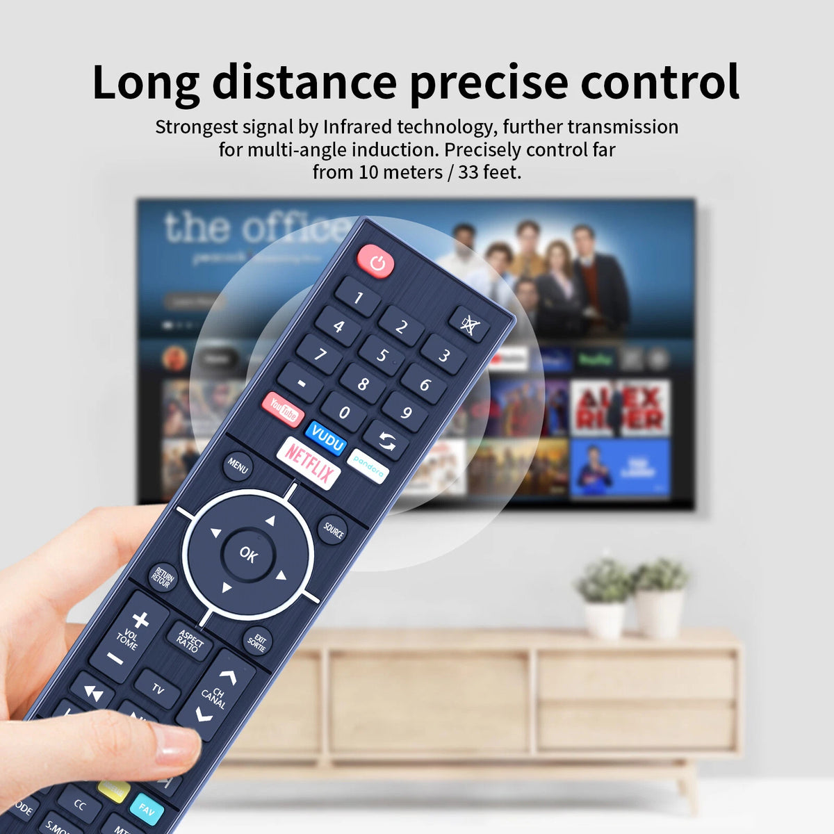 Remote Control For Westinghouse Smart TV WD40FB2530 WE50UB4417 WE55UB4417
