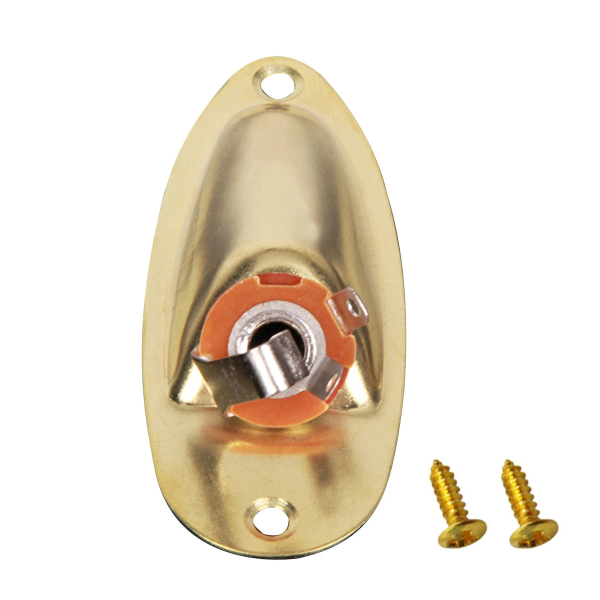 Boat Style Loaded Jack Socket Cover Plate For Strat Stratocaster Electric Guitar