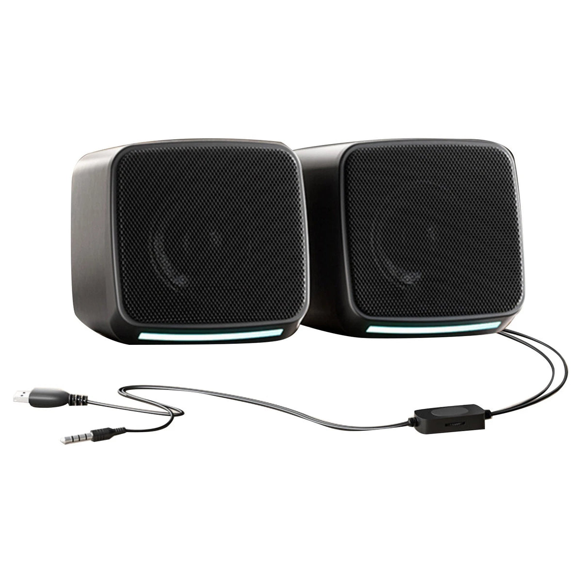 1 Pair Durable Small Desktop Speakers for Computer with Very Loud Clear Sound