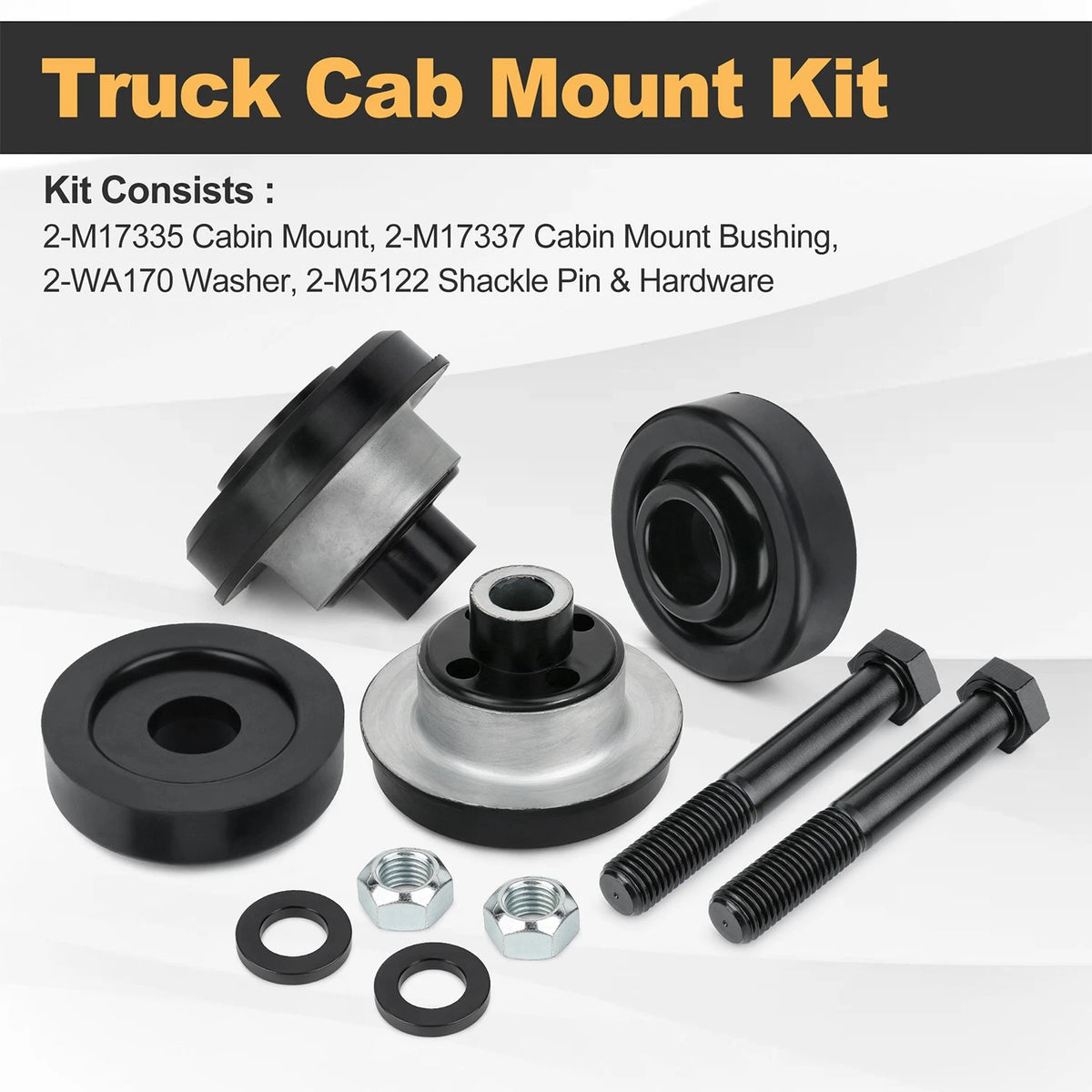 M17337K2 Cab Suspension Bushing Kit for Freightliner Commercial Semi Trucks